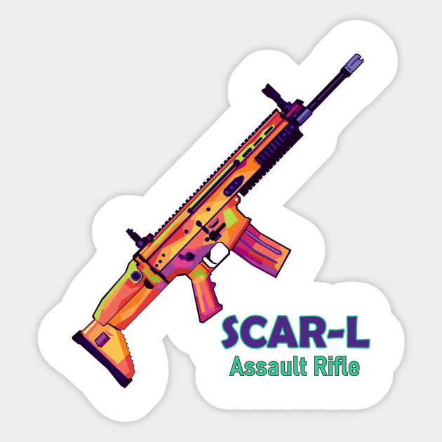 Scar-L assault rifle Sticker by Danwpap2